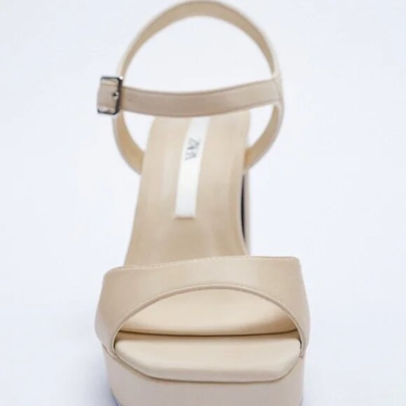 Zara High Heeled Platform Sandals EUR 37 - Picture 3 of 12